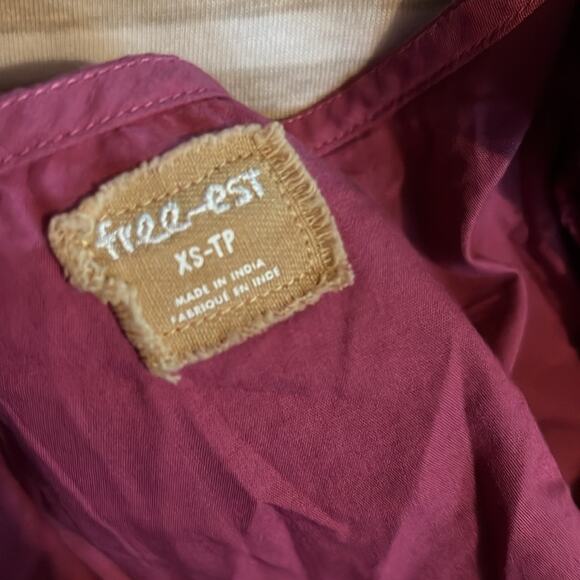 NWT Free People Tropical Vibes in Sweetheart Smocked Long Sleeve Peplum Top - Picture 5 of 5